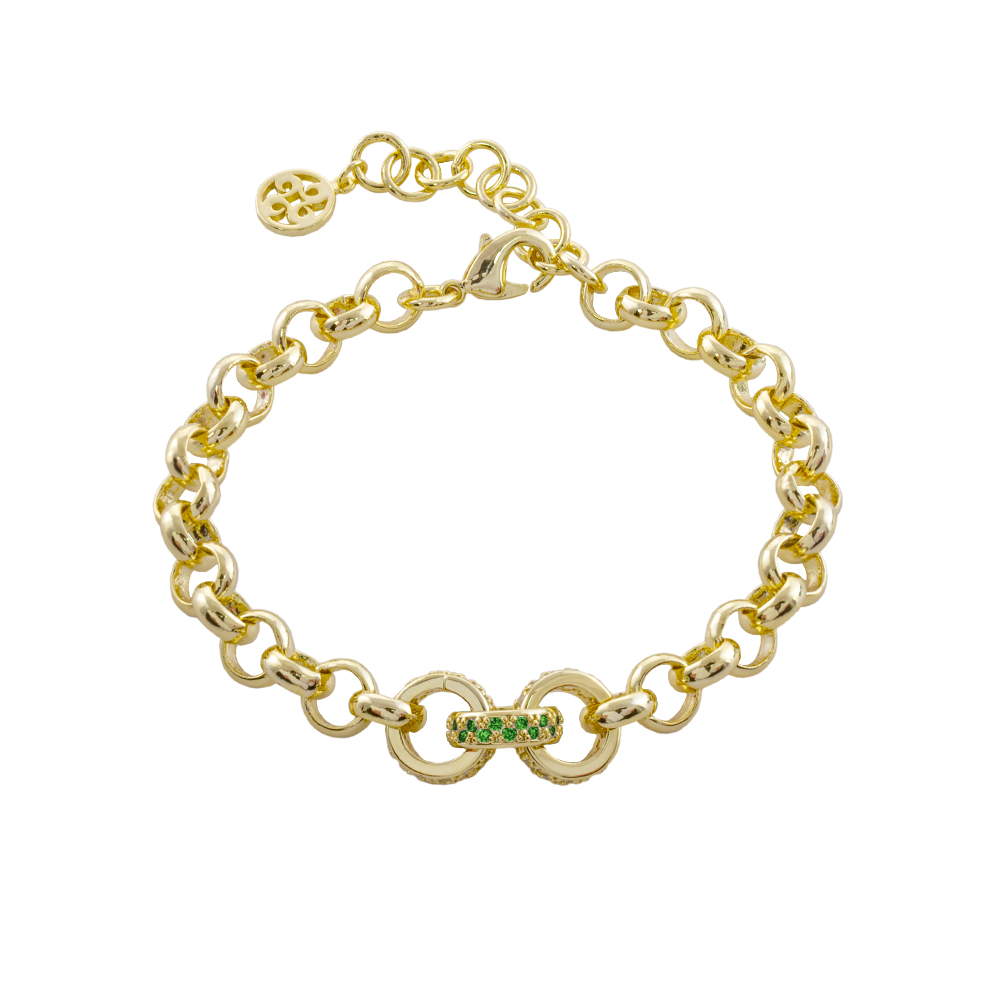 Twist gold-plated bracelet